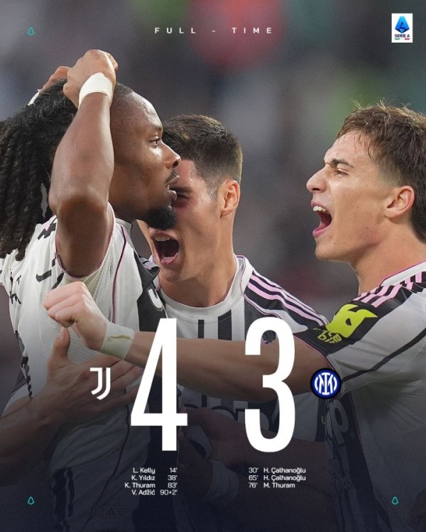 国家德比?神仙德比💥尤文4-3国米对轰局,单场4个世界波🚀 国家德比?神仙德比💥尤文4-3国米对轰局,单场4个世界波🚀