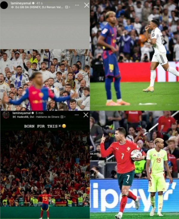 还是得谦虚！亚马尔欧国联总决赛  和国家德赛事  前两次晒照，两次输球