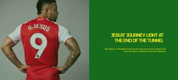 即将伤愈!热苏斯专访:这是我人生最大的受伤 ;会尽力赶上世界杯赛 即将伤愈!热苏斯专访:这是我人生最大的受伤 ;会尽力赶上世界杯赛