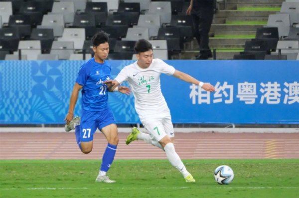 王钰栋传射助浙江2-1山东，将抽签决定浙江和新疆之间的晋级下一轮  球队